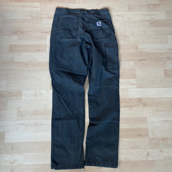 Carhartt Relaxed Fit Carpenter Pants Mens 32x36 Gray Canvas Utility 102291 306 - Picture 5 of 8